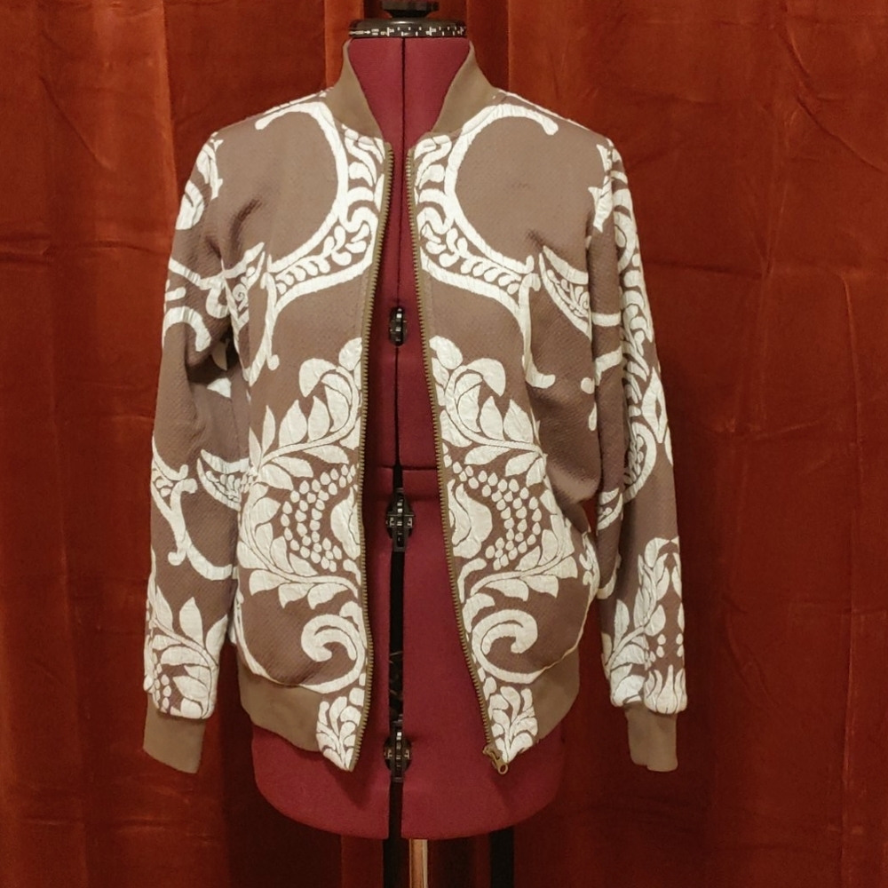 *SOLD* Patterned bomber jacket